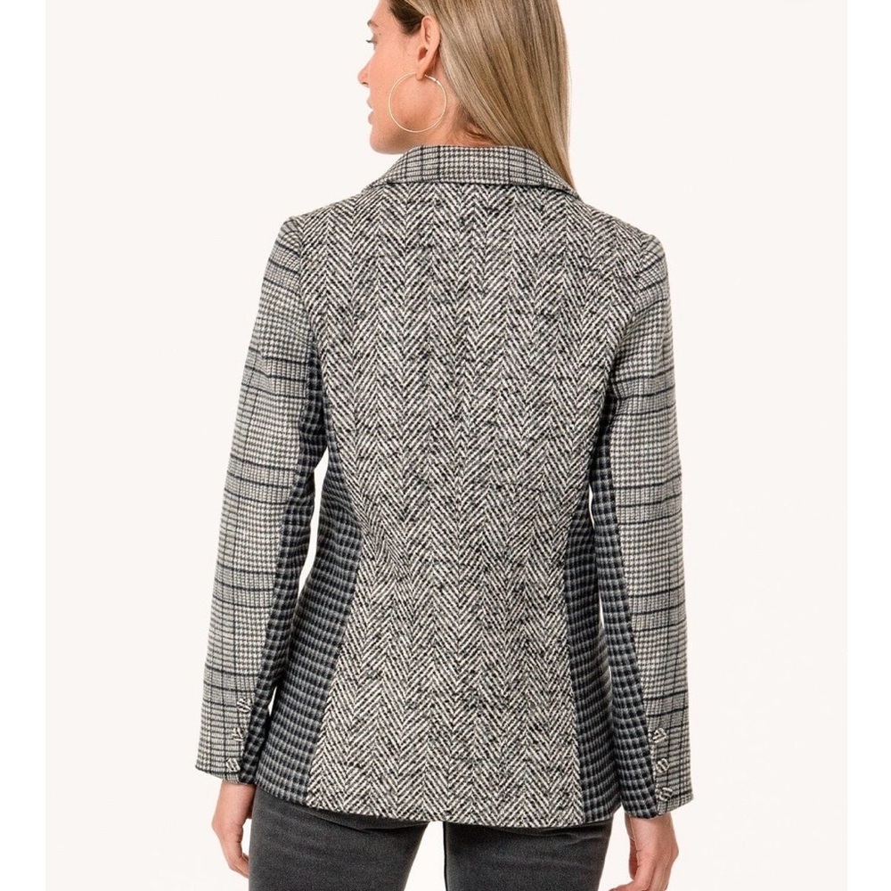 Lovestitch Blakely Patchwork Plaid Black And Whit… - image 2